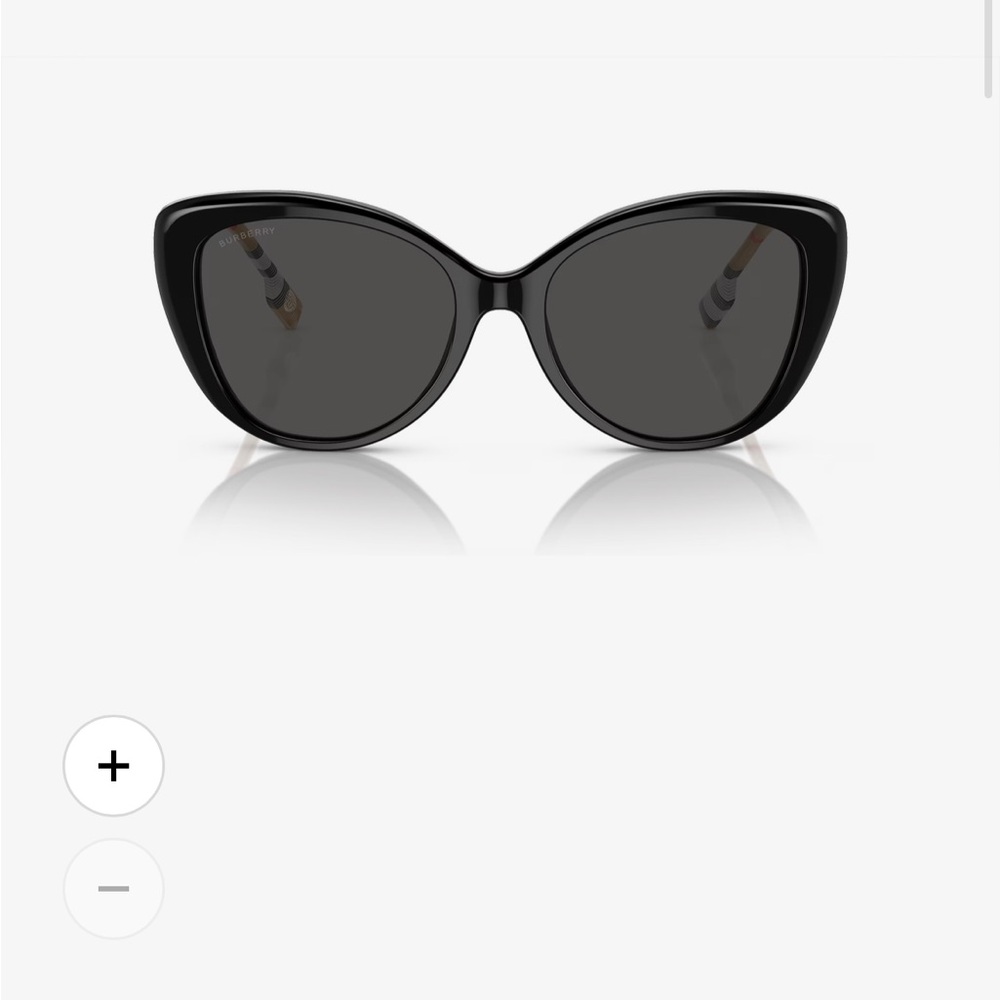 NIB Burberry Black Cat Eye Sunglasses BE4407 - Picture 2 of 9